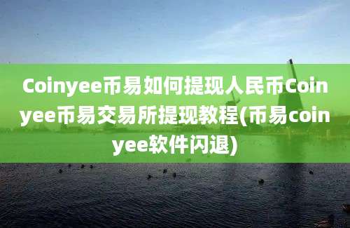 Coinyee币易如何提现人民币Coinyee币易交易所提现教程(币易coinyee软件闪退)