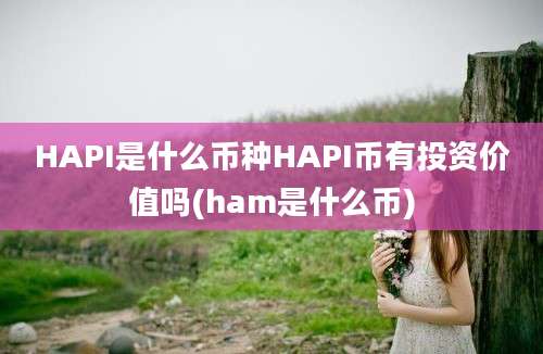 HAPI是什么币种HAPI币有投资价值吗(ham是什么币)