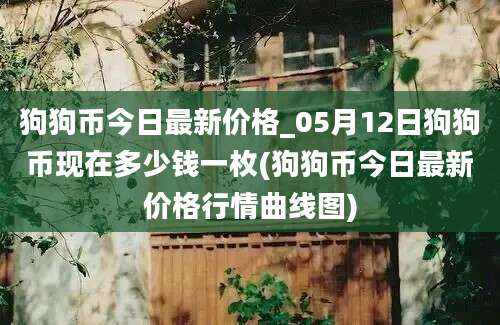 狗狗币今日最新价格_05月12日狗狗币现在多少钱一枚(狗狗币今日最新价格行情曲线图)