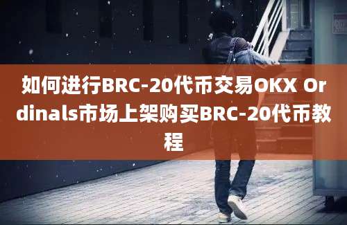 如何进行BRC-20代币交易OKX Ordinals市场上架购买BRC-20代币教程