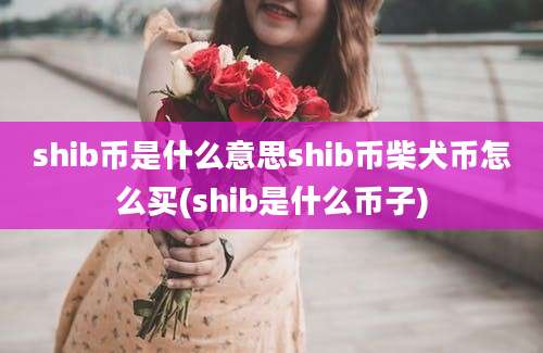 shib币是什么意思shib币柴犬币怎么买(shib是什么币子)