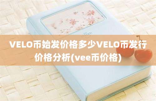 VELO币始发价格多少VELO币发行价格分析(vee币价格)