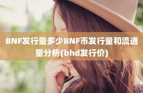 BNF发行量多少BNF币发行量和流通量分析(bhd发行价)