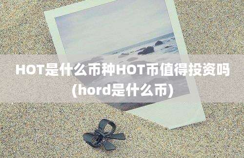 HOT是什么币种HOT币值得投资吗(hord是什么币)