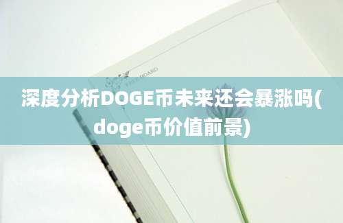 深度分析DOGE币未来还会暴涨吗(doge币价值前景)