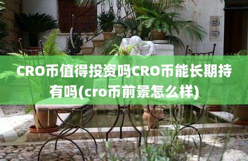 CRO币值得投资吗CRO币能长期持有吗(cro币前景怎么样)