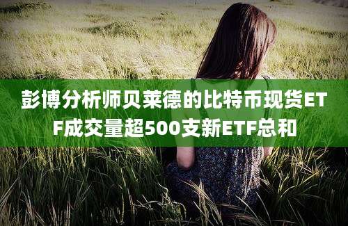 彭博分析师贝莱德的比特币现货ETF成交量超500支新ETF总和