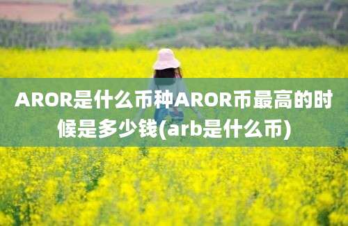 AROR是什么币种AROR币最高的时候是多少钱(arb是什么币)