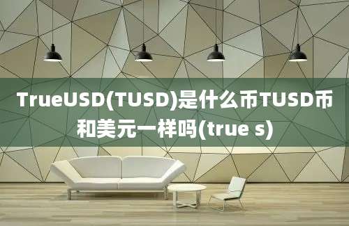 TrueUSD(TUSD)是什么币TUSD币和美元一样吗(true s)