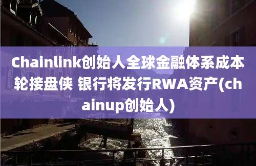 Chainlink创始人全球金融体系成本轮接盘侠 银行将发行RWA资产(chainup创始人)