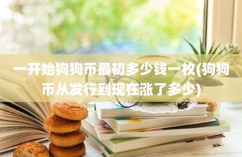 一开始狗狗币最初多少钱一枚(狗狗币从发行到现在涨了多少)