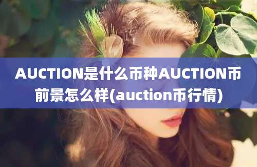 AUCTION是什么币种AUCTION币前景怎么样(auction币行情)