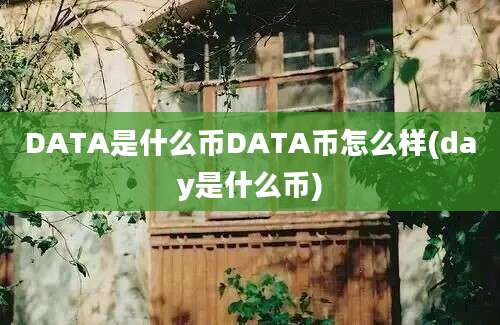 DATA是什么币DATA币怎么样(day是什么币)