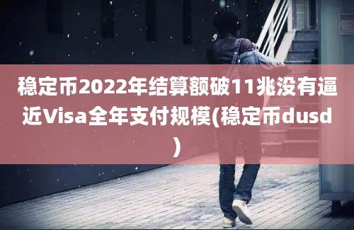 稳定币2022年结算额破11兆没有逼近Visa全年支付规模(稳定币dusd)