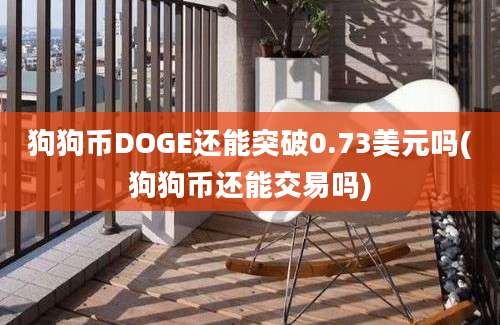 狗狗币DOGE还能突破0.73美元吗(狗狗币还能交易吗)