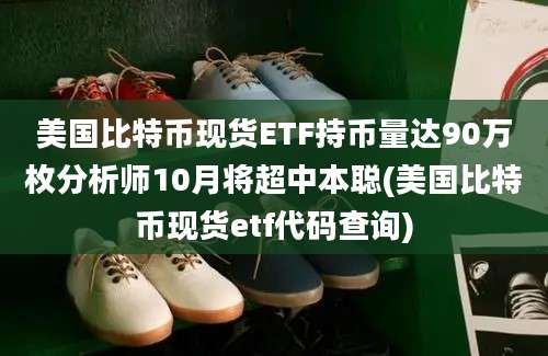 美国比特币现货ETF持币量达90万枚分析师10月将超中本聪(美国比特币现货etf代码查询)