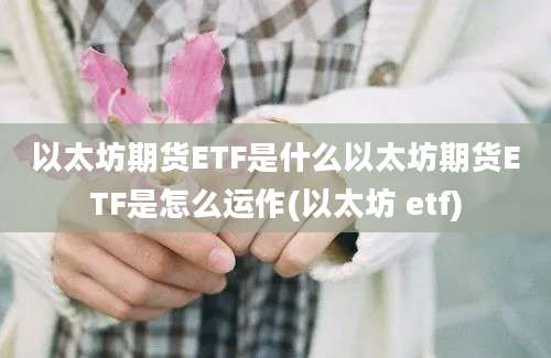 以太坊期货ETF是什么以太坊期货ETF是怎么运作(以太坊 etf)