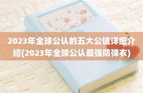 2023年全球公认的五大公链详细介绍(2023年全球公认最强防弹衣)