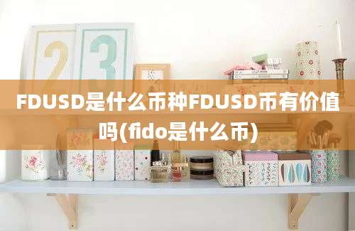 FDUSD是什么币种FDUSD币有价值吗(fido是什么币)