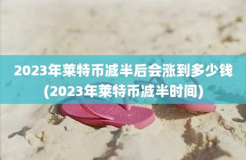 2023年莱特币减半后会涨到多少钱(2023年莱特币减半时间)