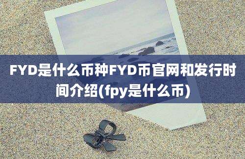 FYD是什么币种FYD币官网和发行时间介绍(fpy是什么币)