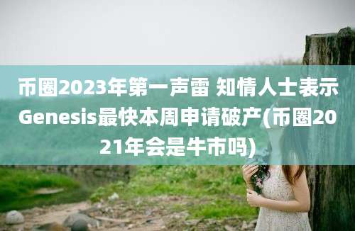 币圈2023年第一声雷 知情人士表示Genesis最快本周申请破产(币圈2021年会是牛市吗)