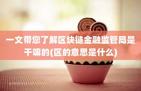 一文带您了解区块链金融监管局是干嘛的(区的意思是什么)