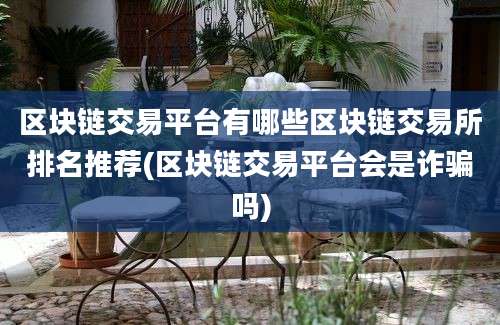 区块链交易平台有哪些区块链交易所排名推荐(区块链交易平台会是诈骗吗)