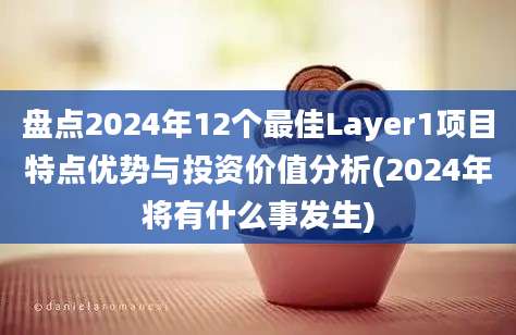 盘点2024年12个最佳Layer1项目特点优势与投资价值分析(2024年将有什么事发生)